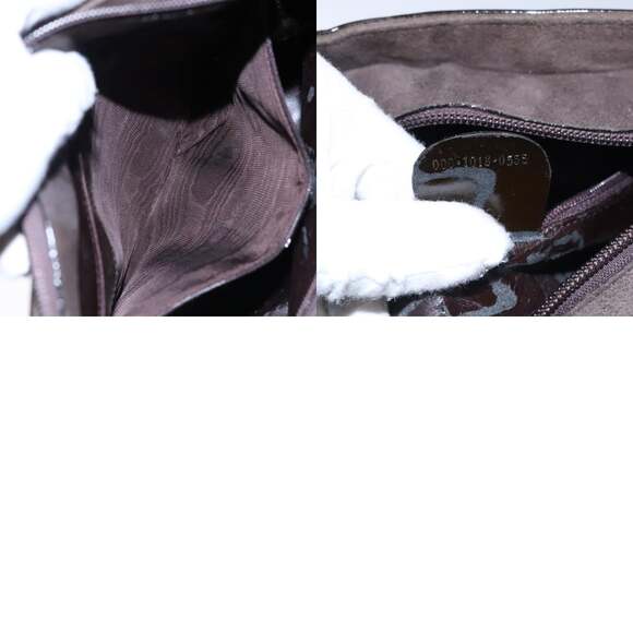 GUCCI Shoulder Bag Suede Leather Brown Dark Silver 000 1013 000 1013 - Picture 13 of 13